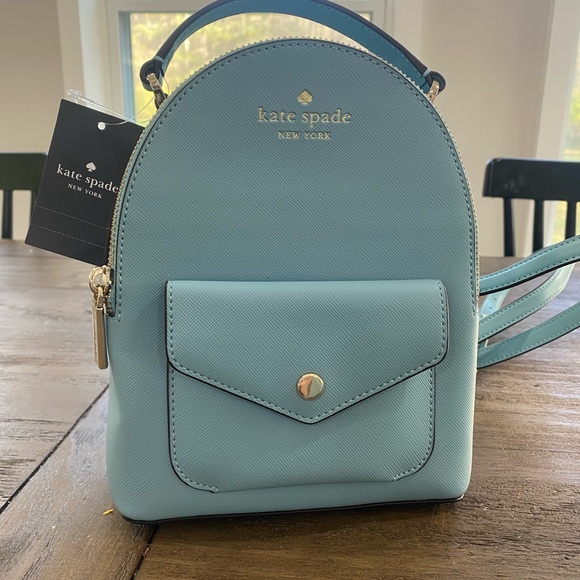 born bronco leather backpack Ford Laptop New BEBE Danielle Gold Model:356 x 230 x 82mm Zippered closure with brass ryggsekk
